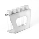 Ver imagem 4 de Suporte Porta Temperos Inox Polido com 5 Tubetes de Balcão