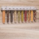 Ver imagem 1 de Suporte Porta Temperos Inox Escovado com 10 Tubetes de Parede