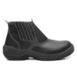 Bota De Segurança Botina Bico Pvc Safetline Couro Ca12783 Tamanho 42 - 1