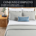 Ver imagem 6 de Conjunto Cama Casal King Size Lory 200 Fios Bordado 100%algodao Verity:cinza