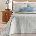 Ver imagem 1 de Conjunto Cama Casal King Size Lory 200 Fios Bordado 100%algodao Verity:cinza