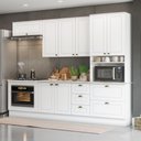 Ver imagem 1 de Cozinha Compacta Americana 8 Portas 5 Gavetas Branco - Henn