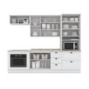 Ver imagem 3 de Cozinha Compacta Americana 8 Portas 5 Gavetas Branco - Henn