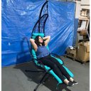 Ver imagem 3 de Cadeira Balanço Espreguiçadeira Meia Lua Piscina Area Lazer Jardim Varanda Quintal Acolchoada Confor