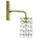 Ver imagem 4 de Kit 2 Arandelas De Cristal Legitimo Clearwall Dourada