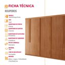 Ver imagem 6 de Guarda Roupa Casal Persia Mdf com 8 Portas 4 Gavetas Moderna Mobília