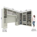 Ver imagem 4 de Quarto Modulado Casal Seletto 7 Peças Areia - Móveis Henn