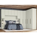 Ver imagem 2 de Quarto Modulado Casal Seletto 7 Peças Areia - Móveis Henn