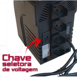 Protetor Eletrônico 600va 300w entrada 110v/220v-saída 110v - Entrada pode ser 110v ou 220v - saída  - 5