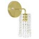 Ver imagem 2 de Kit 2 Arandelas Cristal Acril. Clearcrillic Redonda Dourado