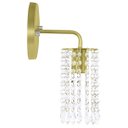 Ver imagem 3 de Kit 2 Arandelas Cristal Acril. Clearcrillic Redonda Dourado