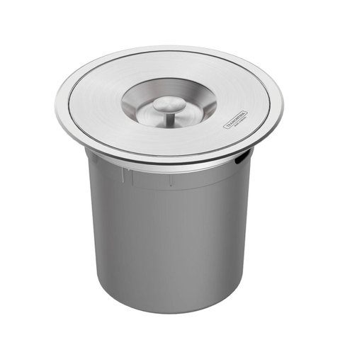 Lixeira de Embutir Clean Round Aço Inox 5l Redonda 94518005 Tramontina