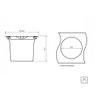 Lixeira de Embutir Clean Round Aço Inox 5l Redonda 94518005 Tramontina - 3