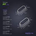 Ver imagem 5 de Luminária LED Arandela Tartaruga Fit Oval 7W 6500K Luz Branca Bivolt Jardim Área Interna Externa IP6