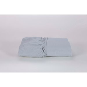 Lençol Cama Viúva Avulso(1,88mx1,20mx22cm Alt) com Elástico 100% Algodão 200 Fios Cinza