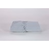 Lençol Cama Viúva Avulso(1,88mx1,20mx22cm Alt) com Elástico 100% Algodão 200 Fios Cinza - 1