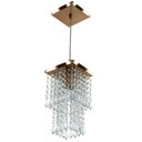 Ver imagem 4 de Kit 1 Lustre Cristal Acr Dream + 3 Pendentes Spark Cobre