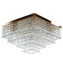 Ver imagem 2 de Kit 1 Lustre Cristal Acr Dream + 3 Pendentes Spark Cobre
