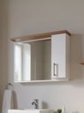 Ver imagem 1 de Armário de Banheiro 80cm MDF Freijo com Branco Paris - On Móveis