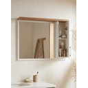 Ver imagem 2 de Armário de Banheiro 80cm MDF Freijo com Branco Paris - On Móveis