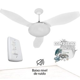 Ventilador de Teto Turbo Silencioso 127V Luminária Novo - Treliça - 4