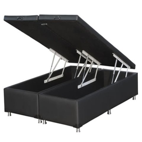 Base Box Baú Articulada Queen - Tcs 129 Sintético Marrom