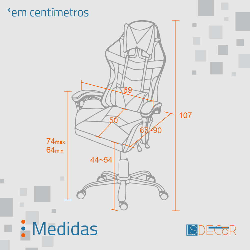 Cadeira Gamer Kl1 - Preto e Vermelho - 5