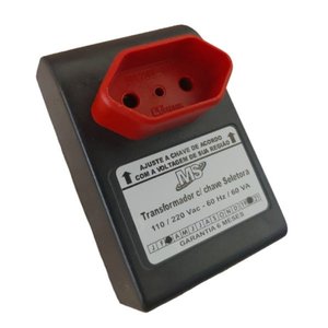 Transformador de energia conversor 60va (45w) 110v/127v/220v