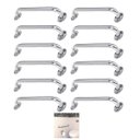 Ver imagem 1 de Alça de Apoio Inox Barra 50cm Kit 12 Unidades Banheiro Deficiente Idoso Cadeirante Acessibilidade Su