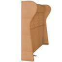Ver mais imagens de Kit Cabeceira Cama Box Casal 140 Cm Madrid com Puff Recamier Santorini Bouclê Mostarda - Lyam Decor