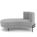 Ver imagem 6 de Sofá Chaise Longue Sala de Estar Living Lucca Esquerdo D02 Veludo Cinza C-317 - Lyam Decor