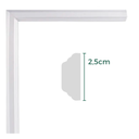 Ver imagem 3 de Roda Meio Boiserie de EVA Flexível Autocolante 2,5cm de altura x 1cm espessura Rm2000 (10 metros)