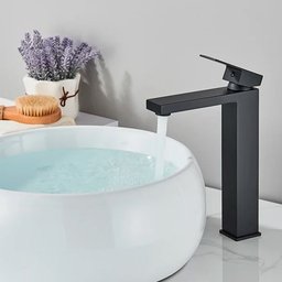 Torneira Monocomando Lavabo Banheiro Bica Baixa Santorini Preta Demima - 2
