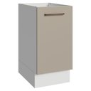 Ver imagem 1 de Balcão de Cozinha 40 cm 1 Porta (sem Tampo) Branco/Crema Agata Madesa