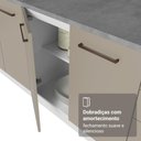Ver mais imagens de Balcão de Cozinha 40 cm 1 Porta (sem Tampo) Branco/Crema Agata Madesa