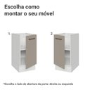 Ver imagem 4 de Balcão de Cozinha 40 cm 1 Porta (sem Tampo) Branco/Crema Agata Madesa