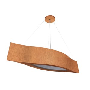 Pendente de Madeira Canoa 80cm Mel