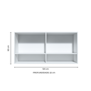 Ver imagem 2 de Armário Aéreo 0140 120 Cm 4 Portas Branco Cld