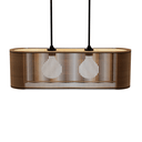 Ver imagem 1 de Luminária Pendente Veneza Modelo Ripado -:MDF CRU