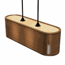 Ver imagem 2 de Luminária Pendente Veneza Modelo Ripado -:MDF CRU