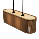 Ver imagem 2 de Luminária Pendente Veneza Modelo Ripado -:MDF CRU