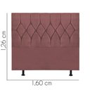 Ver imagem 3 de Cabeceira para Cama Box Casal 1,60 Cm Istambul - Oferta House Cor:rose