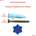 Ver imagem 5 de Bucha Mu 6mm Bloco Tijolo Drywall + Parafuso Phs 100 Pçs