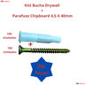 Bucha Mu 6mm Bloco Tijolo Drywall + Parafuso Phs 100 Pçs - 5