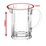 Jarra Leiteira Pequena de Cristal Radial 290ml - 2