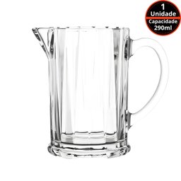 Jarra Leiteira Pequena de Cristal Radial 290ml - 6