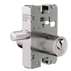 Fechadura 3f 3041 Porta de Vidro Bater Cilindro Redondo Cromada