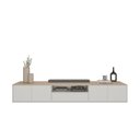 Ver imagem 4 de Rack para TV até 75 Polegadas Suspenso 100% MDF 220cm Astro Yescasa Bege Off White
