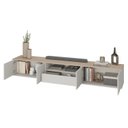 Ver imagem 5 de Rack para TV até 75 Polegadas Suspenso 100% MDF 220cm Astro Yescasa Bege Off White