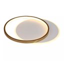 Ver imagem 4 de Lustre Plafon Led Duplo 49w Redondo 40cm Dourado 3000k Bivolt